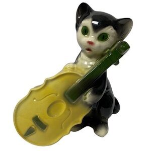 Vintage Royal Copley Cat and Fiddle Planter